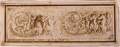 Girolamo da Carpi (attribuito)- Fregio con girali d'acanto, figure e cavalli
